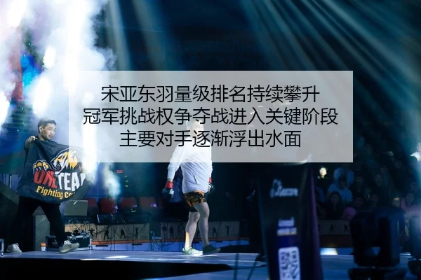 宋亚东羽量级排名持续攀升 冠军挑战权争夺战进入关键阶段 主要对手逐渐浮出水面